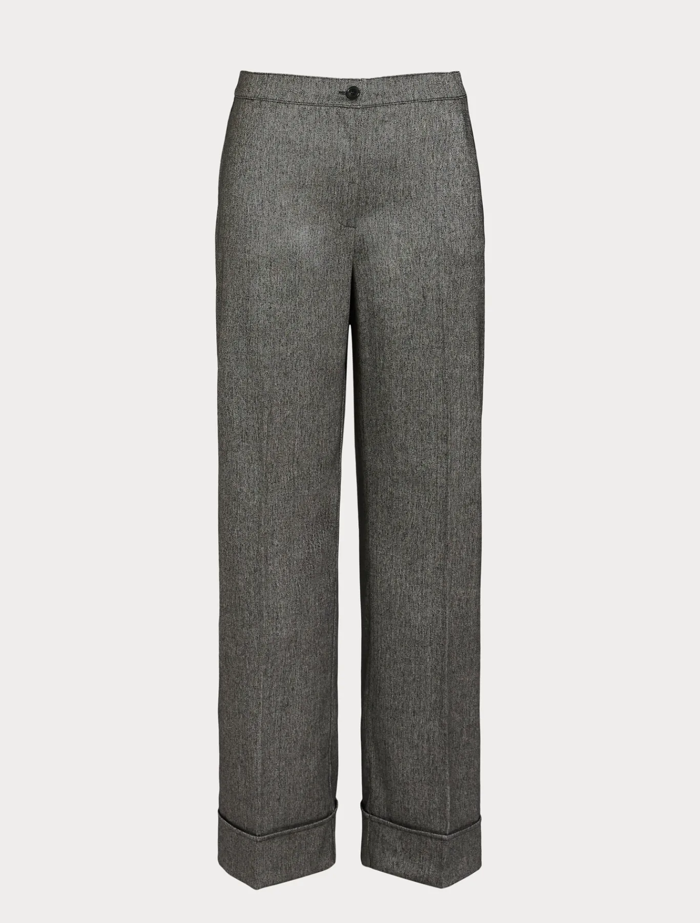 Marina Rinaldi Pantaloni & Jeans | Pantaloni & Jeans*Pantaloni in tessuto tinto filo e viscosa NERO