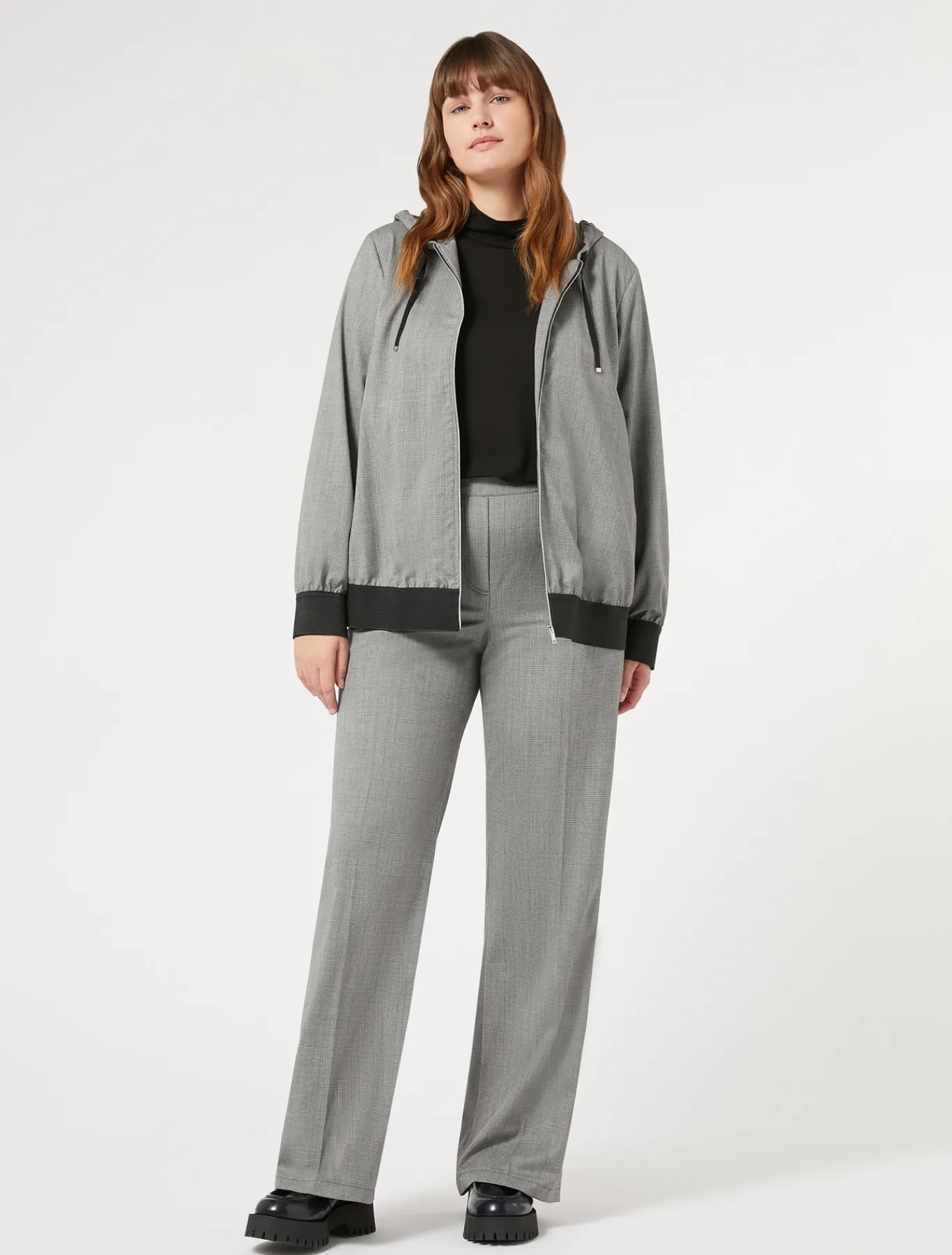 Marina Rinaldi Pantaloni & Jeans | Pantaloni & Jeans*Pantaloni in tessuto tinto filo e lurex NERO