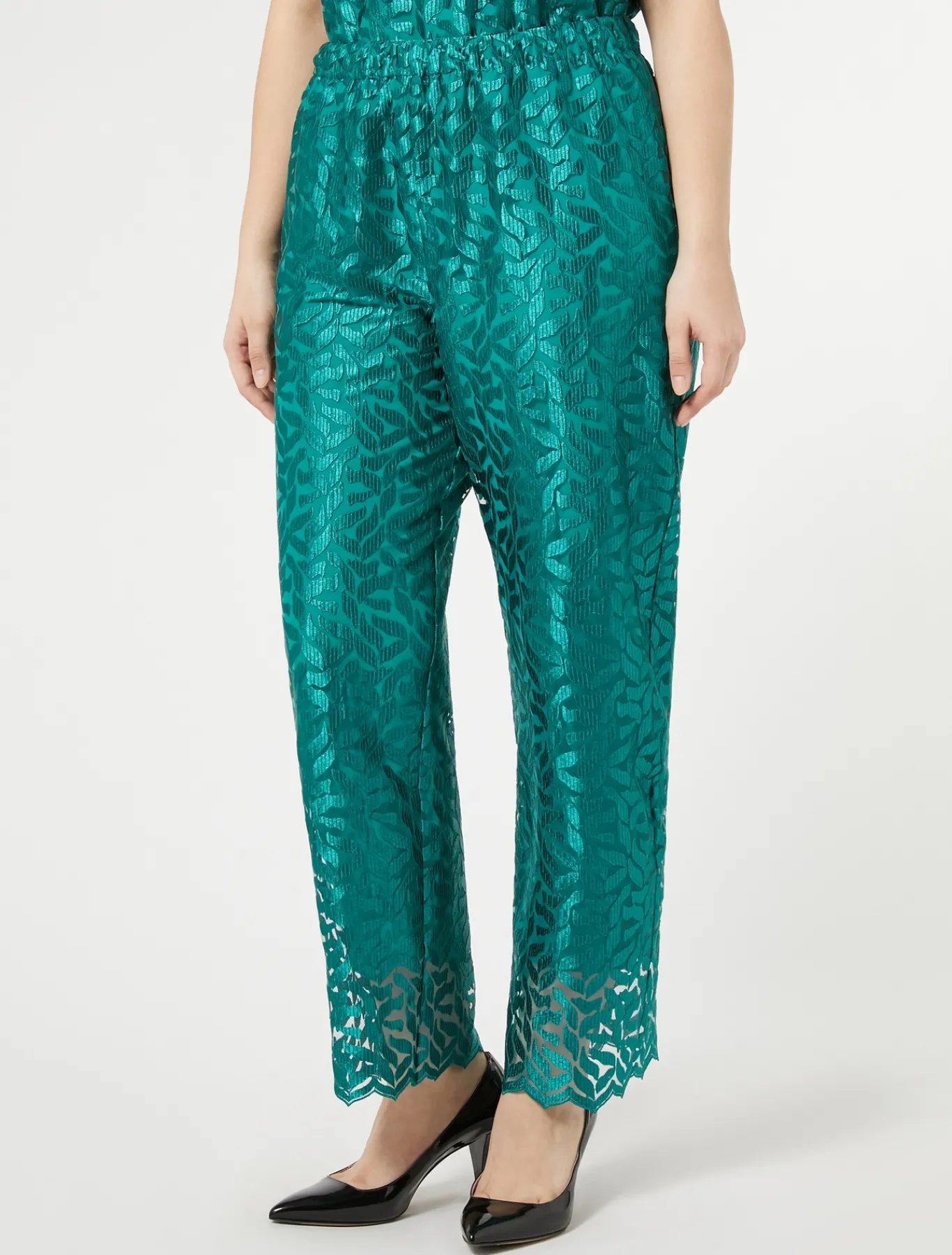 Marina Rinaldi Pantaloni E Gonne | Selezione Elegante*Pantaloni in tulle ricamato GIADA