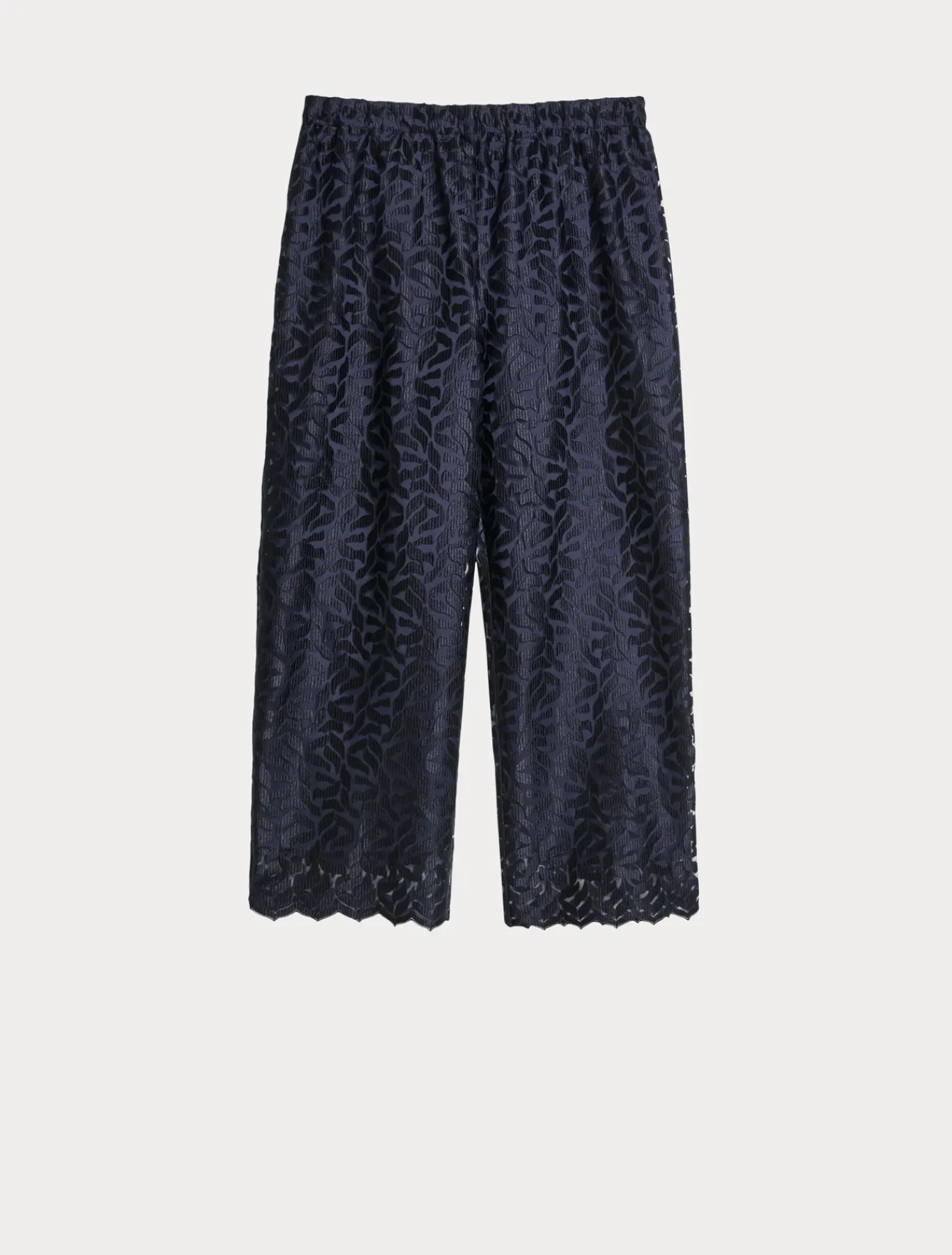 Marina Rinaldi Pantaloni E Gonne | Pantaloni & Jeans*Pantaloni in tulle ricamato BLUMARINO