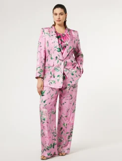 Marina Rinaldi Pantaloni E Gonne | Pantaloni & Jeans*Pantaloni in twill di seta ROSA