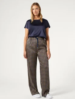 Marina Rinaldi Pantaloni & Jeans | Pantaloni & Jeans*Pantaloni in twill stampato BLUNOTTE