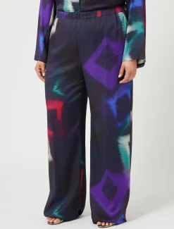 Marina Rinaldi Pantaloni & Jeans | Pantaloni & Jeans*Pantaloni in twill stampato NERO
