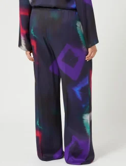 Marina Rinaldi Pantaloni & Jeans | Pantaloni & Jeans*Pantaloni in twill stampato NERO
