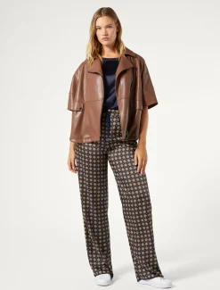 Marina Rinaldi Pantaloni & Jeans | Pantaloni & Jeans*Pantaloni in twill stampato BLUNOTTE