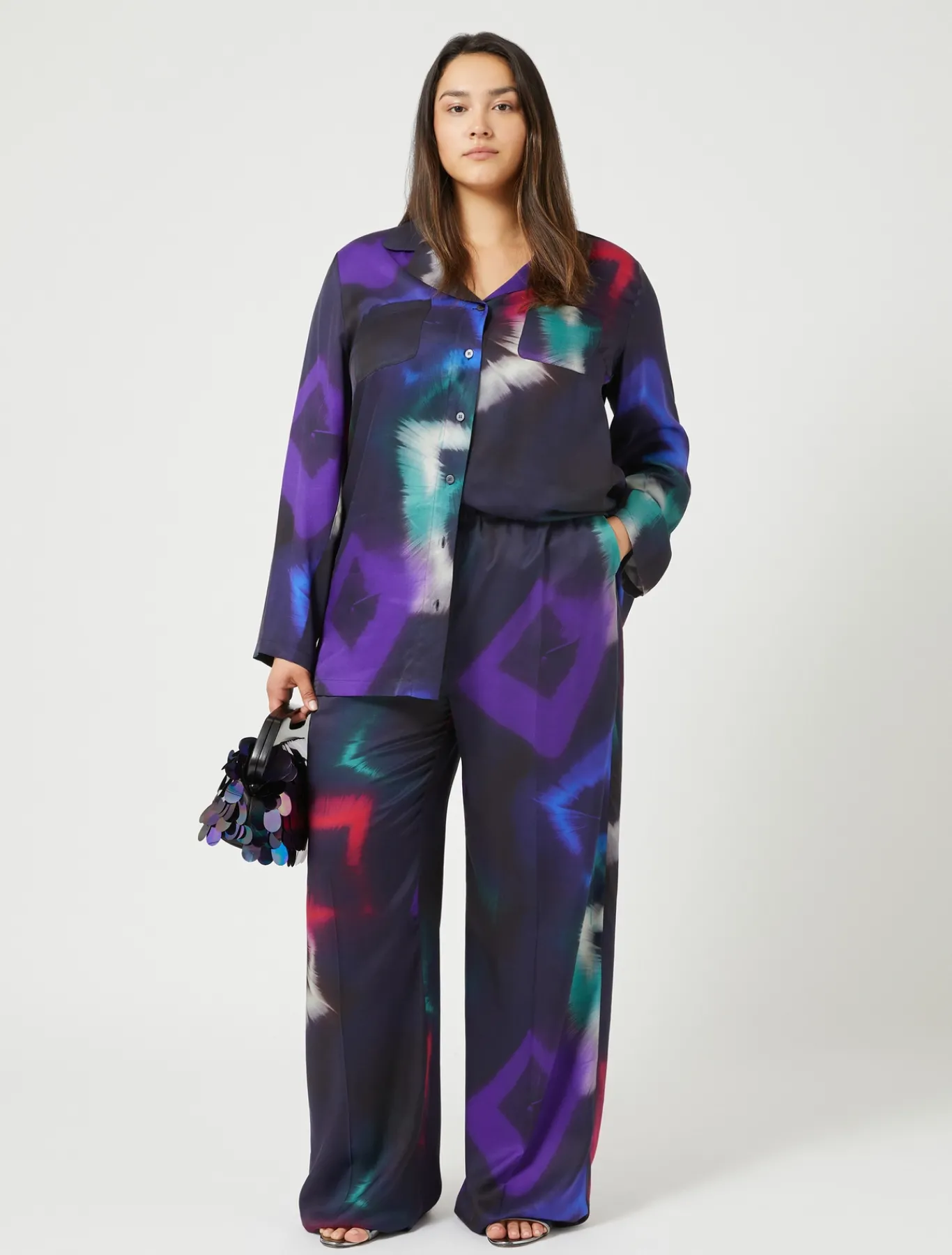 Marina Rinaldi Pantaloni & Jeans | Pantaloni & Jeans*Pantaloni in twill stampato NERO