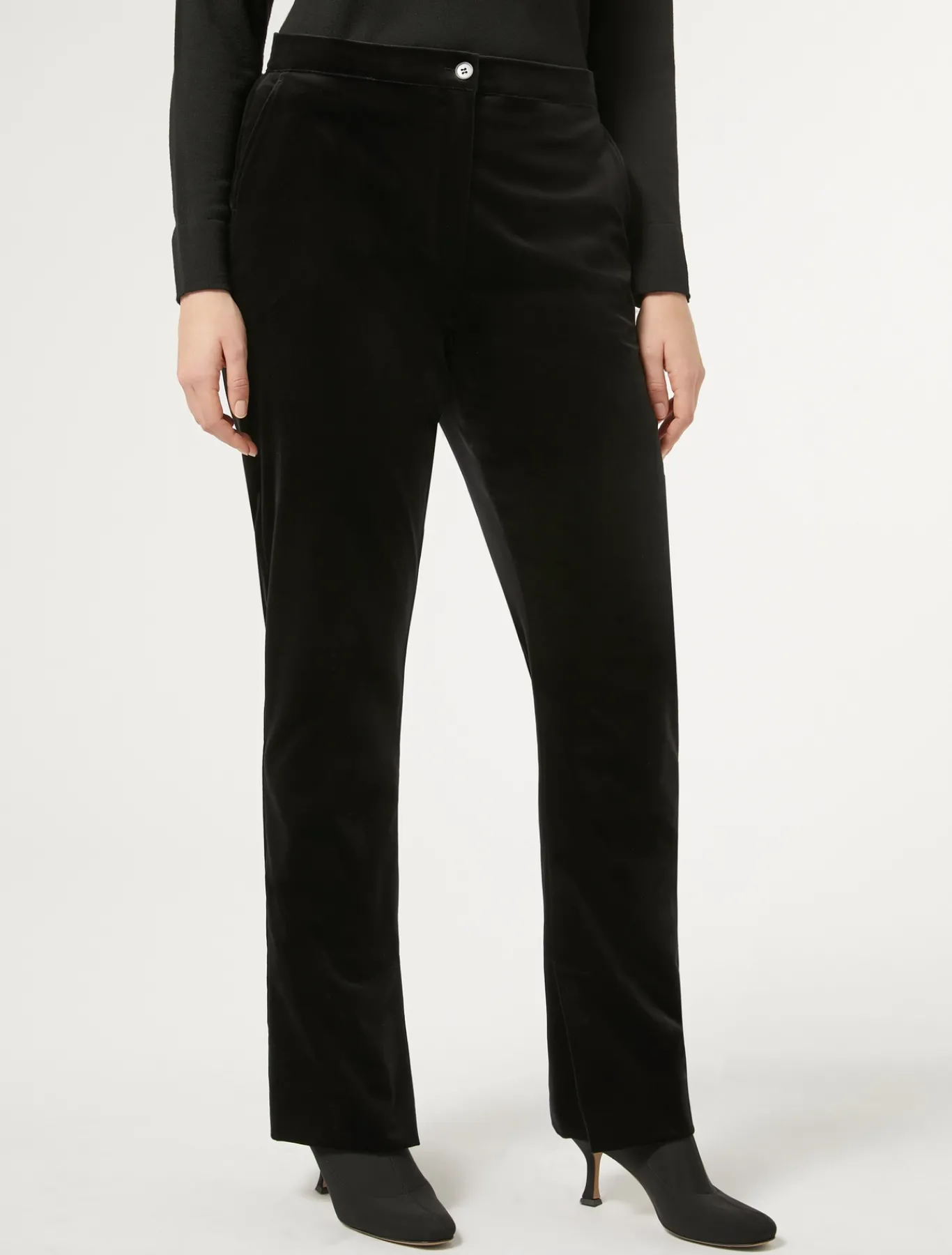 Marina Rinaldi Pantaloni & Jeans | Pantaloni & Jeans*Pantaloni in velluto NERO