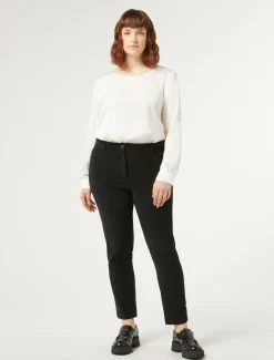 Marina Rinaldi Pantaloni & Jeans | Pantaloni & Jeans*Pantaloni in velluto di cotone NERO
