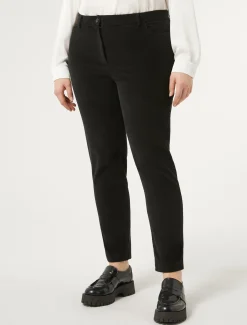 Marina Rinaldi Pantaloni & Jeans | Pantaloni & Jeans*Pantaloni in velluto di cotone NERO