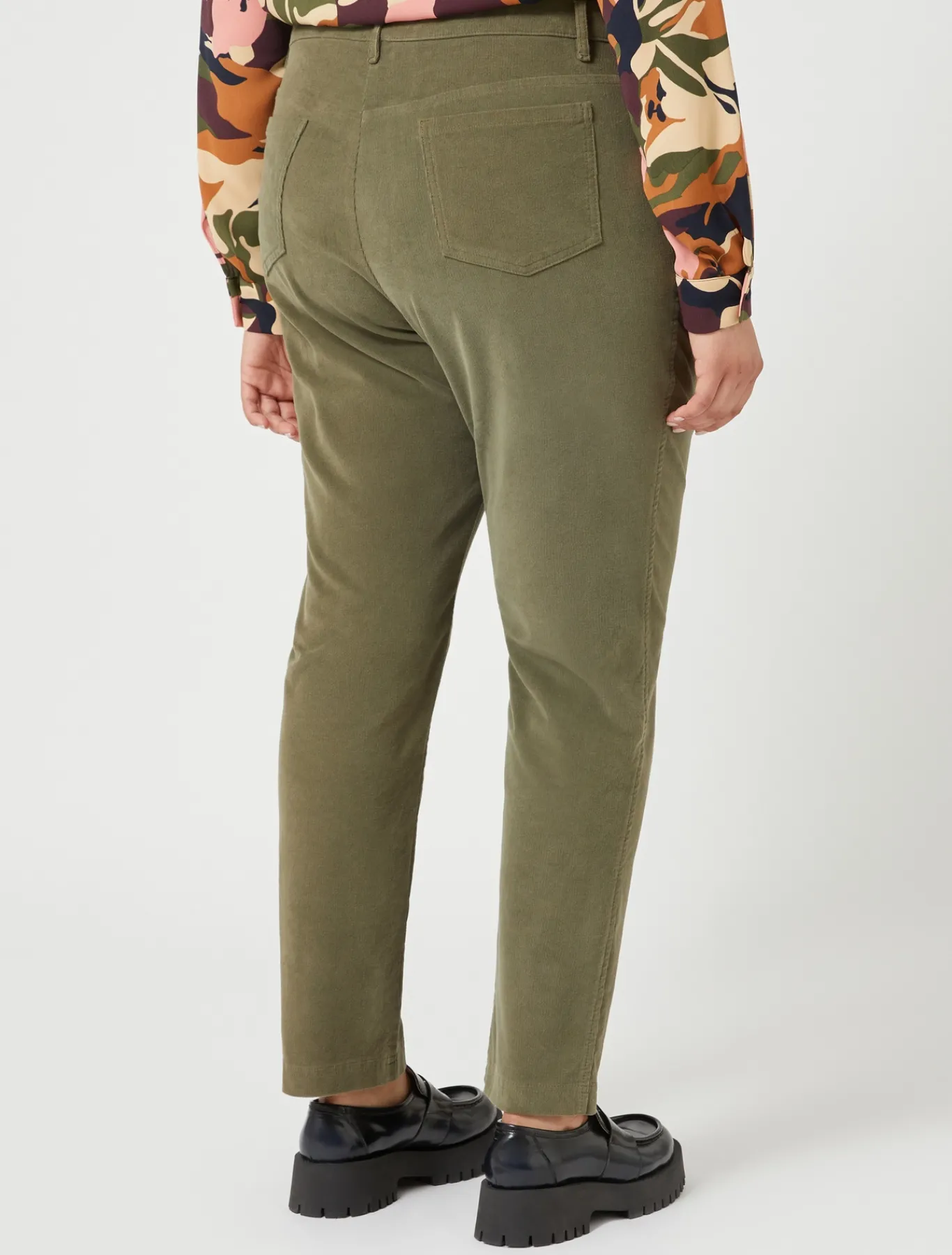 Marina Rinaldi Pantaloni & Jeans | Pantaloni & Jeans*Pantaloni in velluto di cotone VERDEKAKI