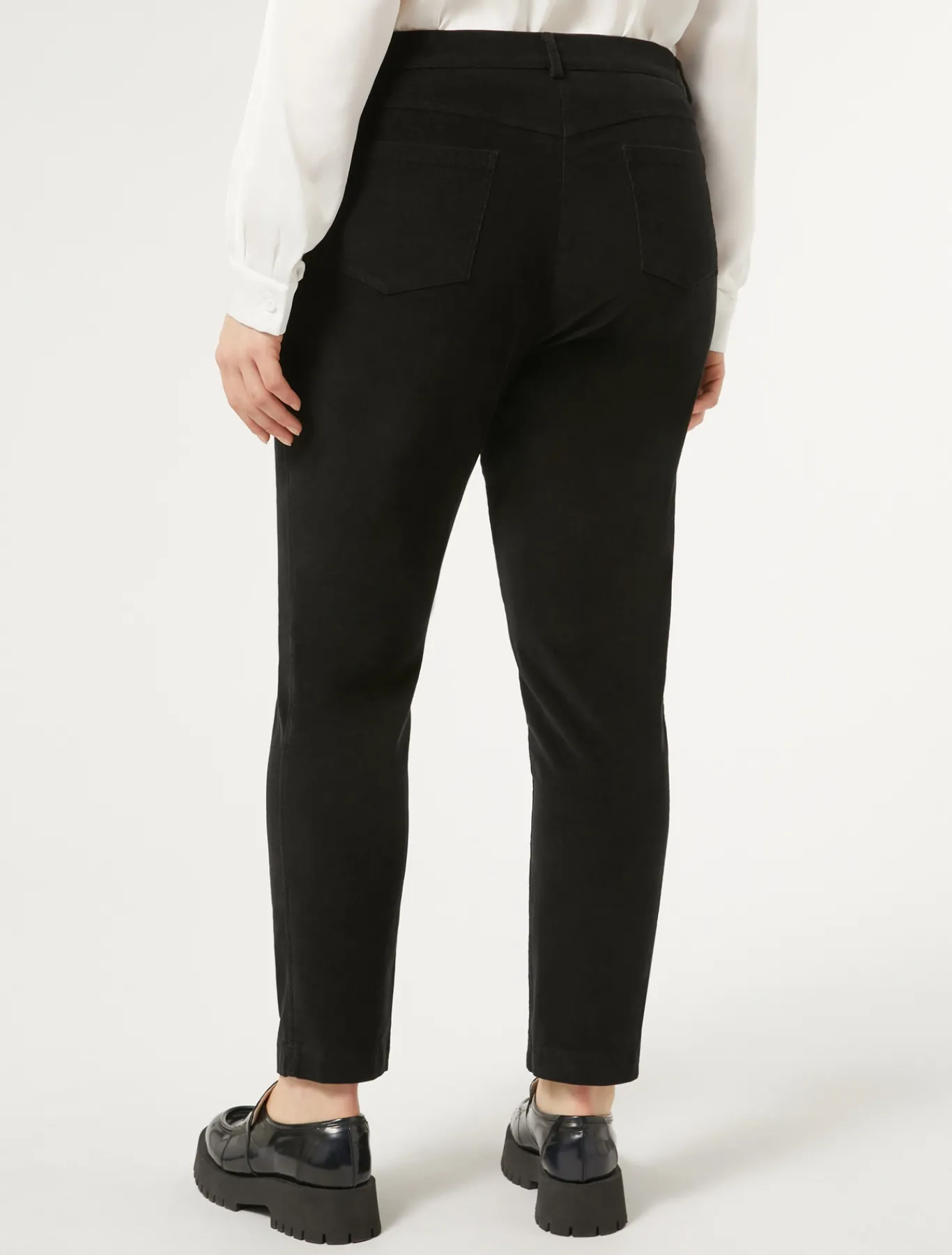 Marina Rinaldi Pantaloni & Jeans | Pantaloni & Jeans*Pantaloni in velluto di cotone NERO