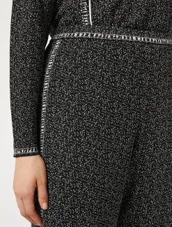 Marina Rinaldi Pantaloni & Jeans | Pantaloni & Jeans*Pantaloni in viscosa jacquard NEROBIANCO