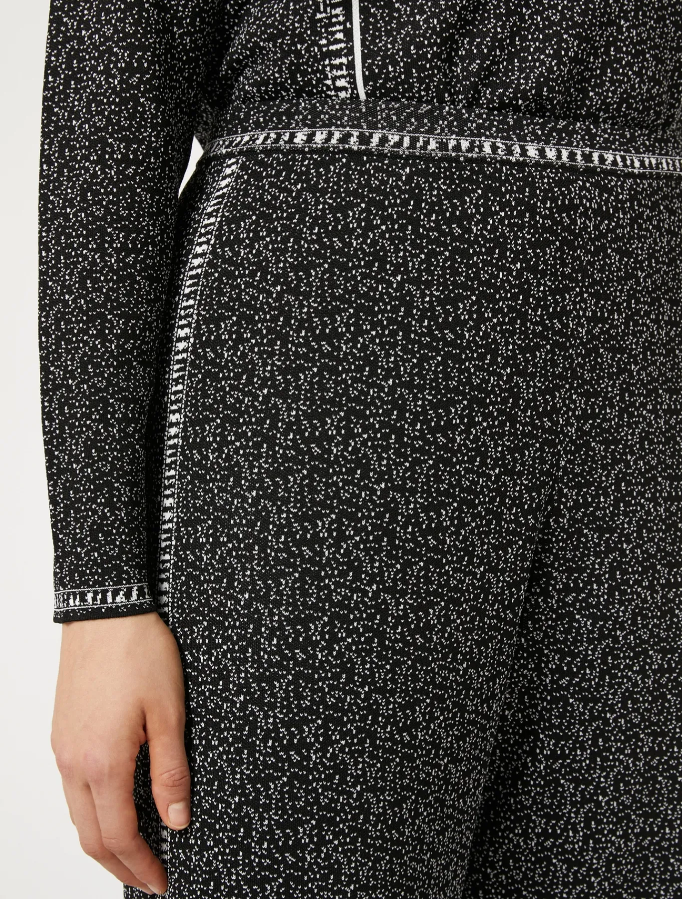 Marina Rinaldi Pantaloni & Jeans | Pantaloni & Jeans*Pantaloni in viscosa jacquard NEROBIANCO
