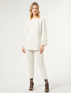 Marina Rinaldi Pantaloni & Jeans | Pantaloni & Jeans*Pantaloni in viscosa stretch BIANCOAVORIO