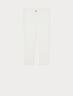 Marina Rinaldi Pantaloni & Jeans | Pantaloni & Jeans*Pantaloni Perfect fit in bull di cotone BIANCO