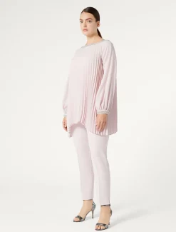 Marina Rinaldi Pantaloni E Gonne | Pantaloni & Jeans*Pantaloni slim in cady triacetato ROSA
