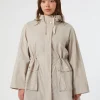 Marina Rinaldi Cappotti & Trench | Cappotti & Trench*Parka in taffetà antigoccia SABBIA