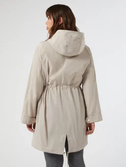 Marina Rinaldi Cappotti & Trench | Cappotti & Trench*Parka in taffetà antigoccia SABBIA