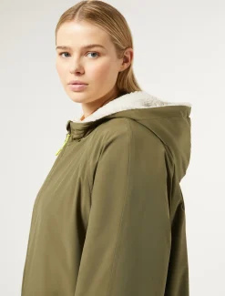 Marina Rinaldi Cappotti & Trench | Cappotti & Trench*Parka in taffettà antigoccia VERDEKAKI
