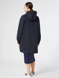 Marina Rinaldi Cappotti & Trench | Cappotti & Trench*Parka in tela di nylon BLUNOTTE