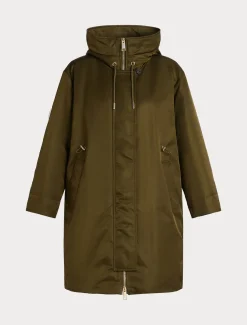 Marina Rinaldi Piumini | Piumini*Parka lungo imbottito in twill VERDEOLIVA