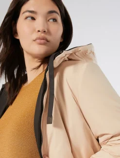 Marina Rinaldi Piumini | Piumini*Parka reversibile in tela tecnica antigoccia NERO