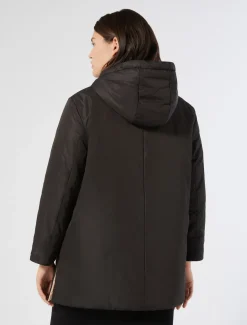 Marina Rinaldi Piumini | Piumini*Parka reversibile in tela tecnica antigoccia NERO