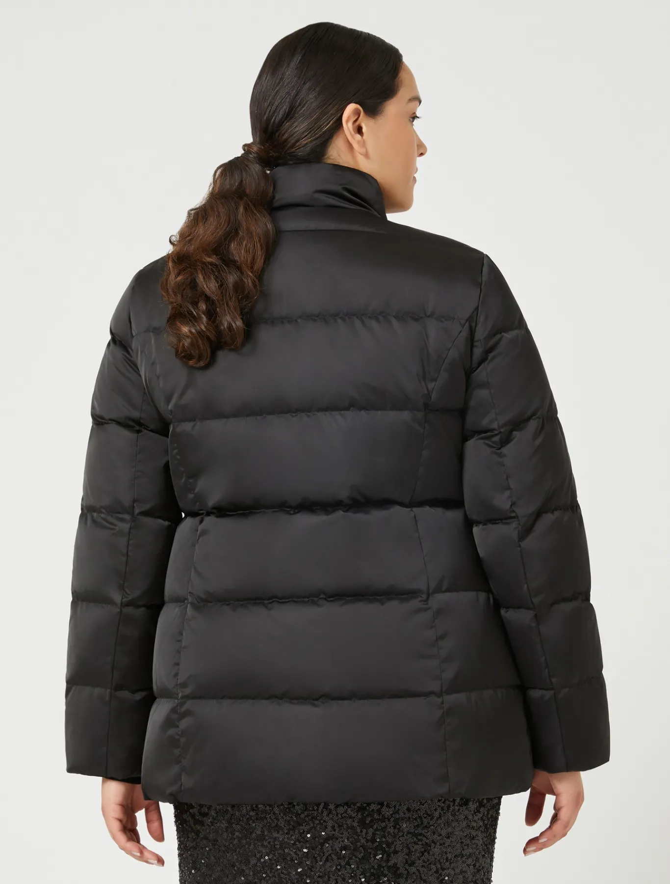 Marina Rinaldi Piumini | Piumini*Piumino in raso NERO