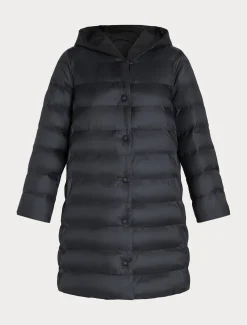 Marina Rinaldi Piumini | Piumini*Piumino in taffettà e tela di nylon antigoccia NERO
