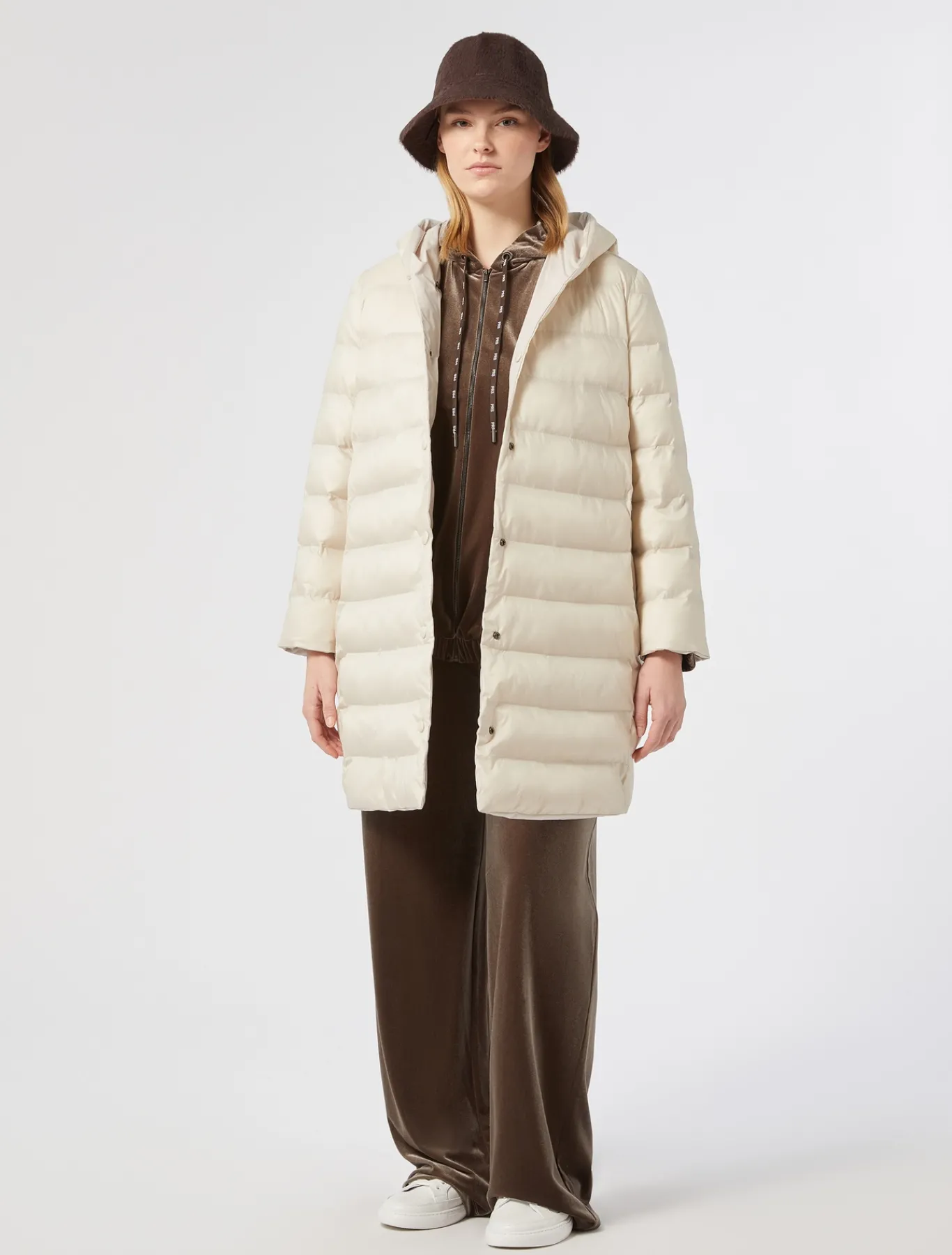 Marina Rinaldi Piumini | Piumini*Piumino in taffettà e tela di nylon antigoccia TORTORA