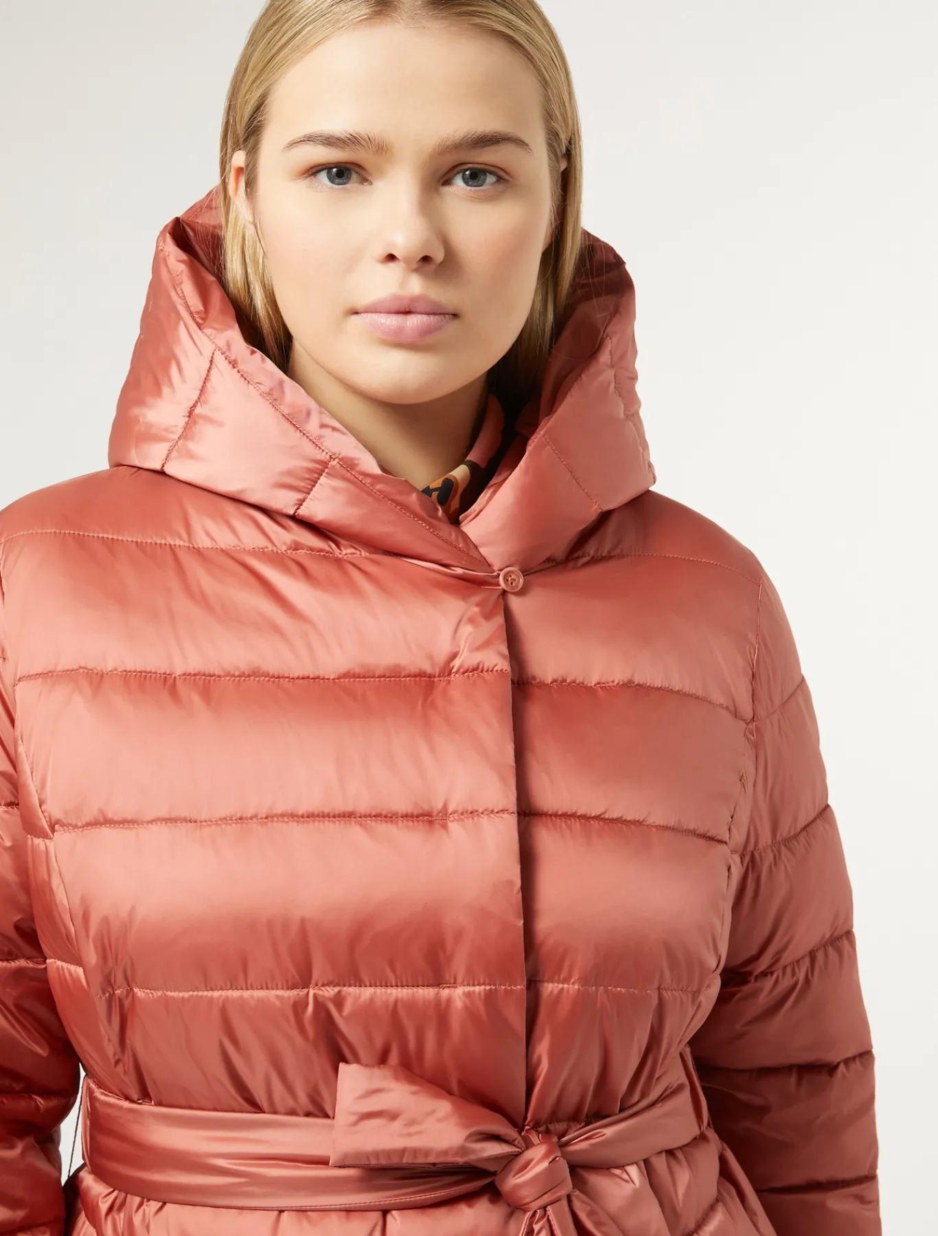 Marina Rinaldi Piumini | Piumini*Piumino in tela di nylon antigoccia TERRACOTTA