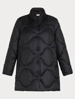 Marina Rinaldi Piumini | Piumini*Piumino in tela di nylon antigoccia NERO