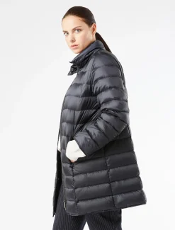 Marina Rinaldi Piumini | Piumini*Piumino in tela di nylon antigoccia BLUMARINO
