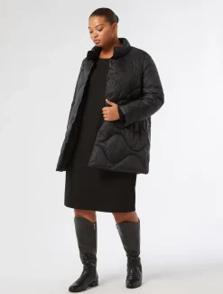 Marina Rinaldi Piumini | Piumini*Piumino in tela di nylon antigoccia NERO
