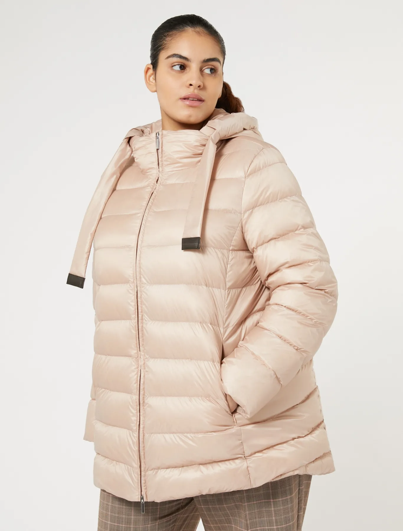 Marina Rinaldi Piumini | Piumini*Piumino in tela tecnica antigoccia ROSA