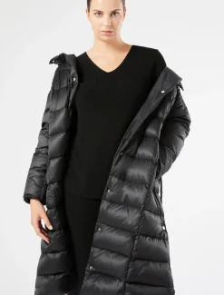 Marina Rinaldi Piumini | Piumini*Piumino reversibile in raso antigoccia NERO