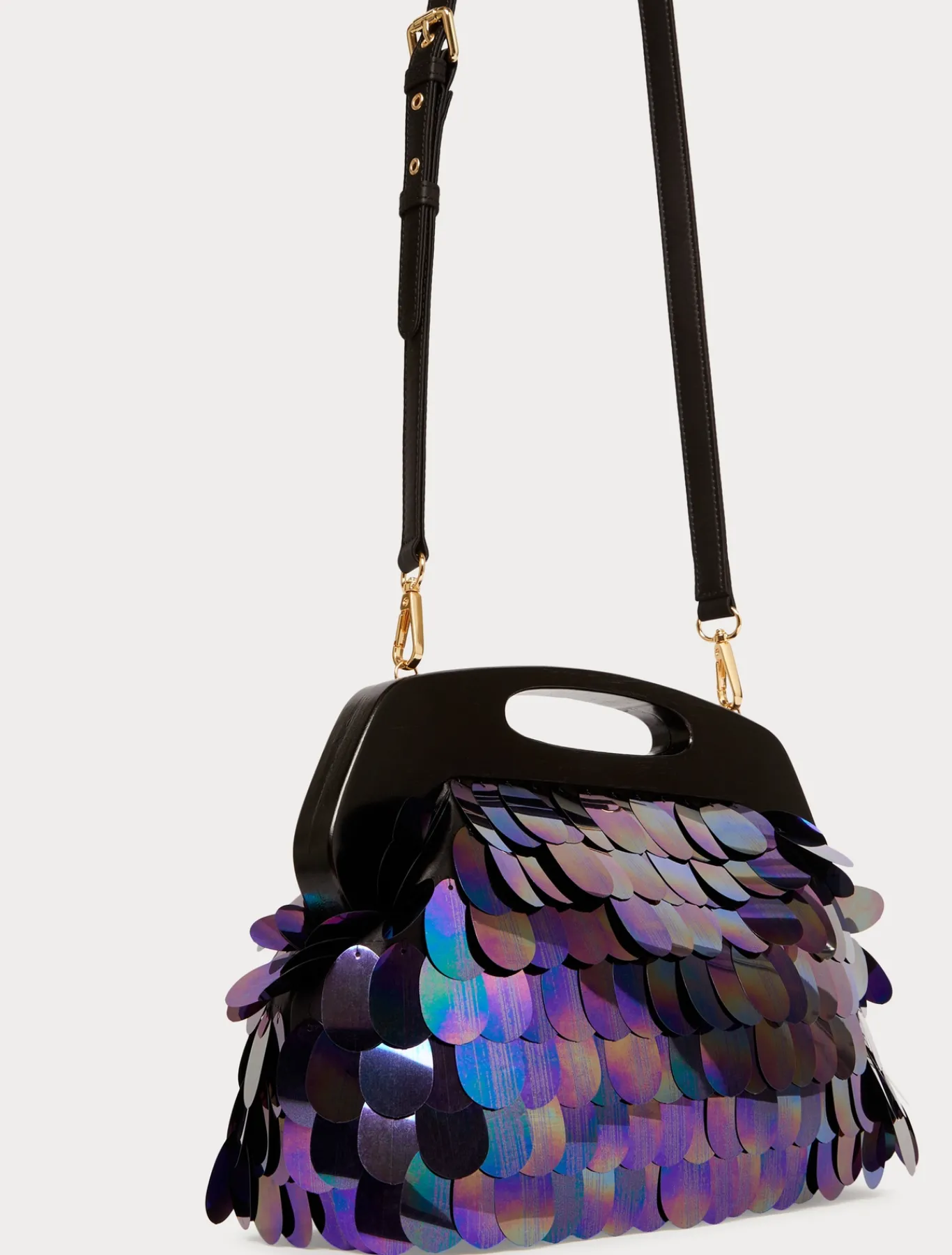 Marina Rinaldi Collezione Elegante | Accessori*Pochette in raso con paillettes NERO