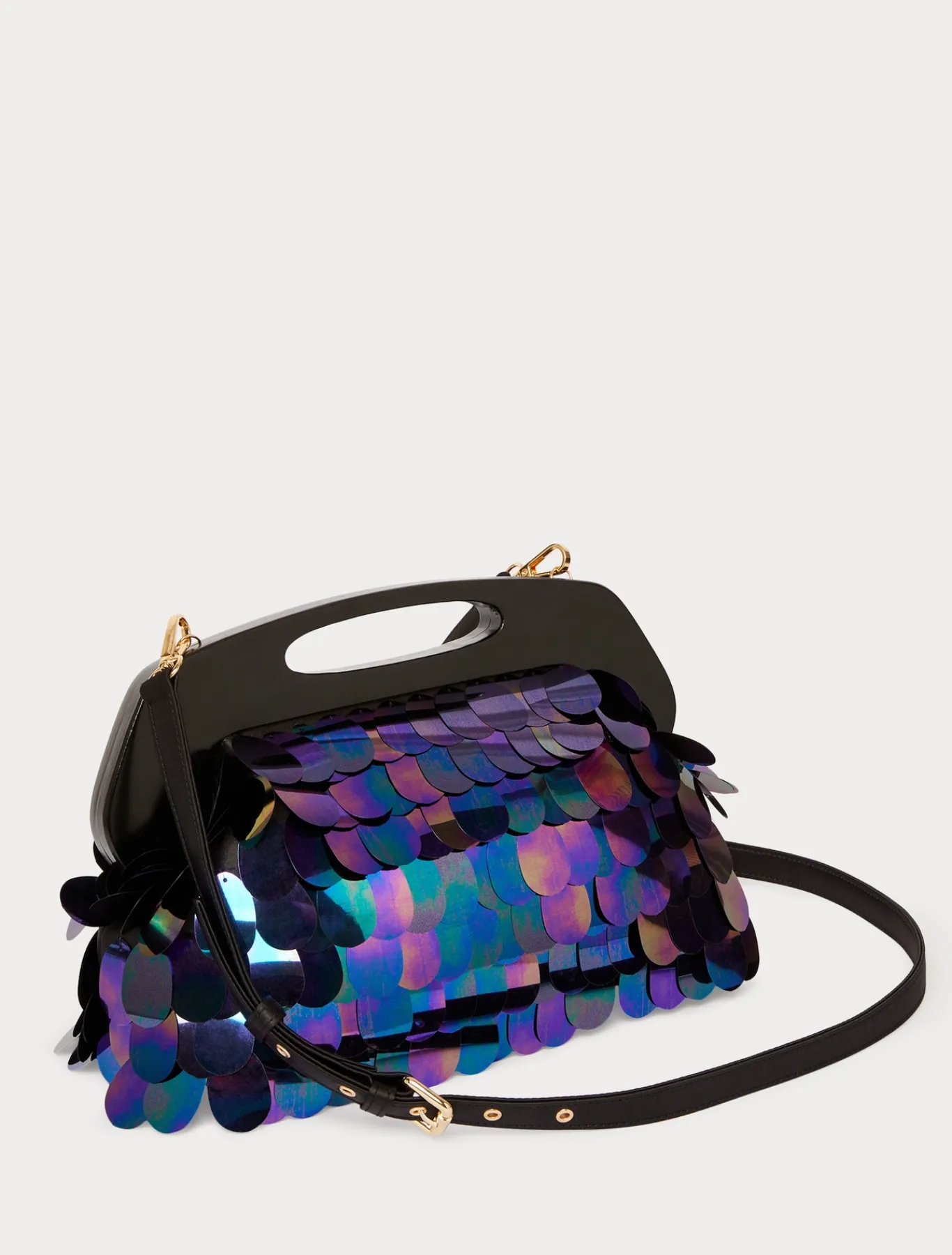 Marina Rinaldi Collezione Elegante | Accessori*Pochette in raso con paillettes NERO