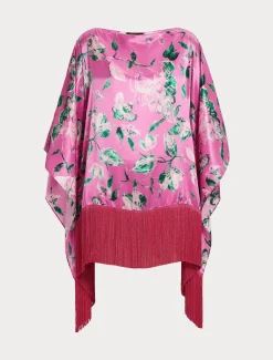 Marina Rinaldi Giacche | Camicie & Bluse*Poncho in raso di seta ROSA