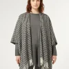 Marina Rinaldi Accessori | Accessori*Poncho in tessuto tinto filo NEROBIANCO
