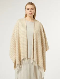 Marina Rinaldi Accessori | Accessori*Poncho in tessuto tinto filo BEIGE