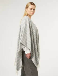 Marina Rinaldi Accessori | Accessori*Poncho in tessuto tinto filo GRIGIOMEDIO