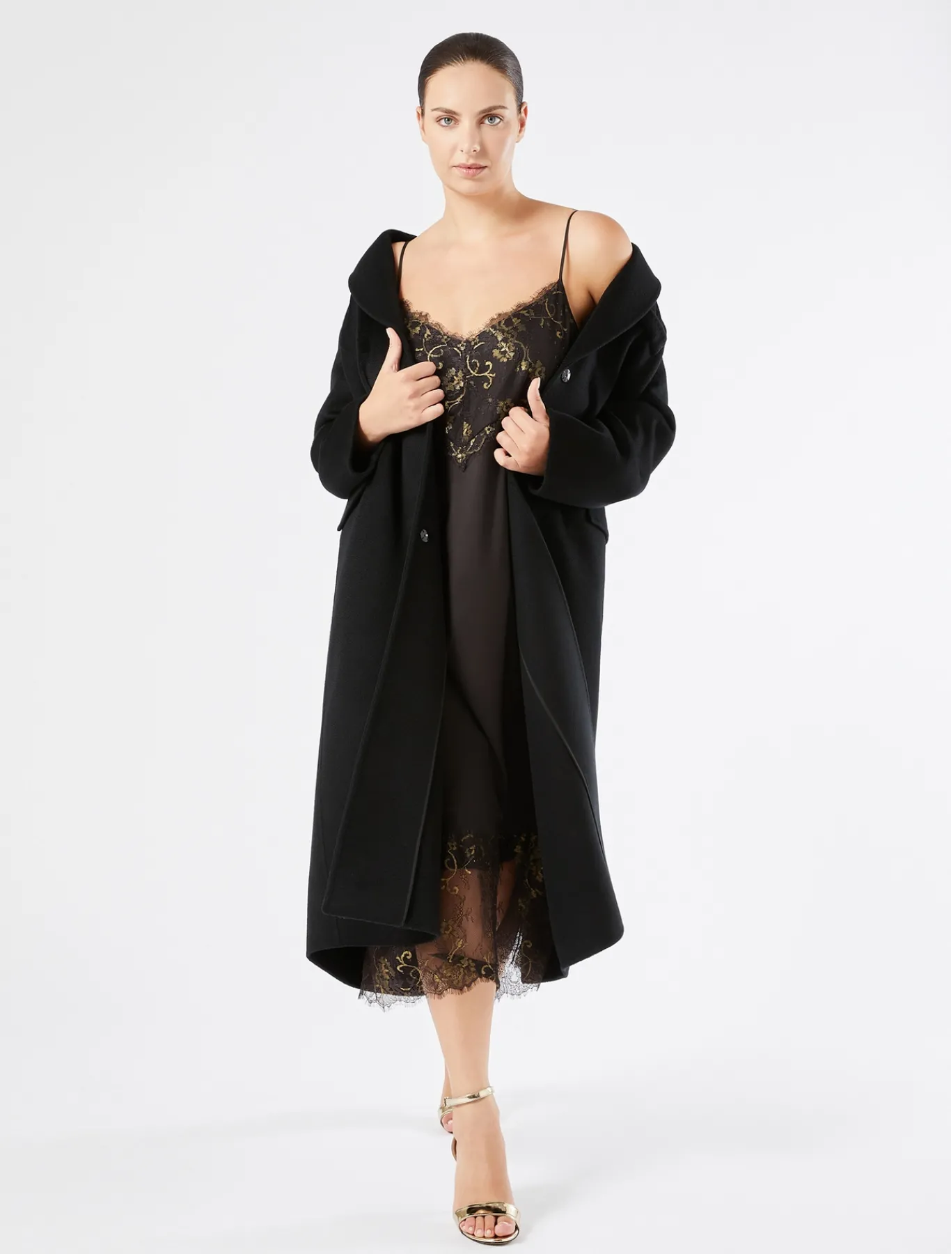Marina Rinaldi Abiti | Abiti*Sottoveste in raso satin TESTAMORO