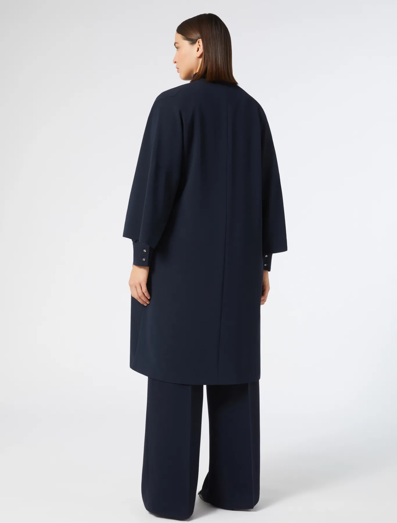Marina Rinaldi Giacche | Collezione Elegante*Spolverino in cady BLUNOTTE