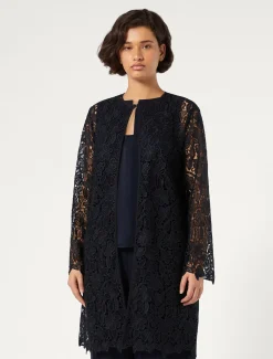 Marina Rinaldi Giacche | Cappotti & Trench*Spolverino in macramè BLUNOTTE