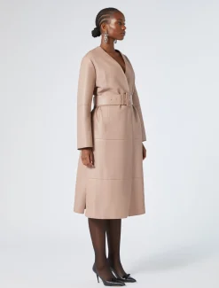 Marina Rinaldi Cappotti & Trench | Cappotti & Trench*Spolverino in nappa e jersey MARRONENUDO
