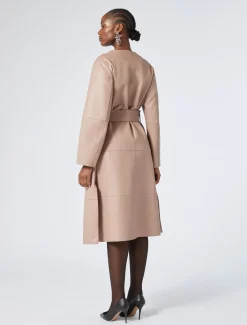 Marina Rinaldi Cappotti & Trench | Cappotti & Trench*Spolverino in nappa e jersey MARRONENUDO