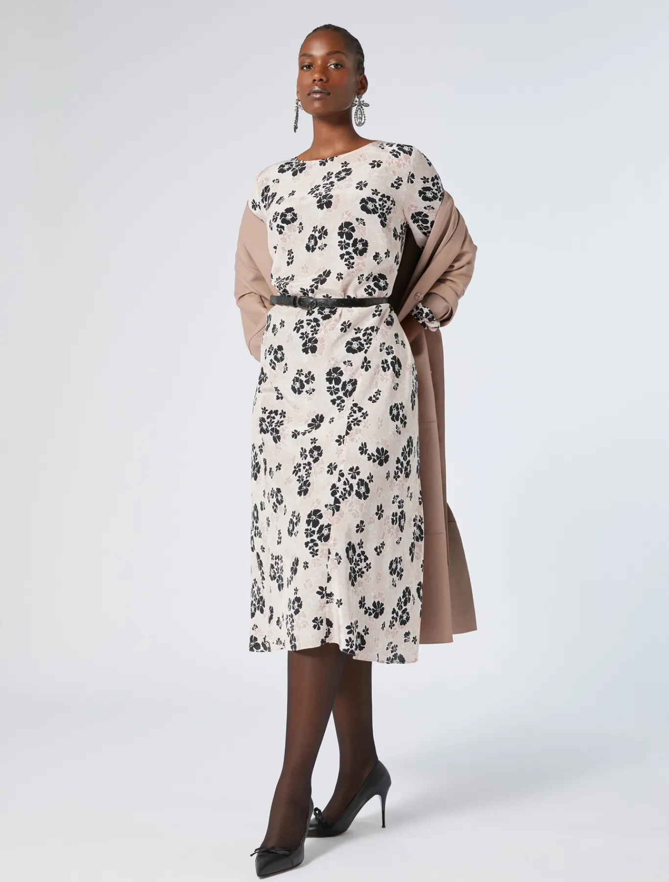 Marina Rinaldi Cappotti & Trench | Cappotti & Trench*Spolverino in nappa e jersey MARRONENUDO