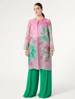 Marina Rinaldi Giacche | Cappotti & Trench*Spolverino in organza di seta ROSA
