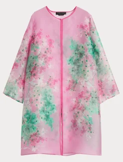 Marina Rinaldi Giacche | Cappotti & Trench*Spolverino in organza di seta ROSA